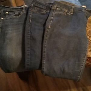3 pair of Women's jeans